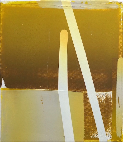 Sebastian Menzke: etch, 2019, Öl auf Leinwand, 35 x 30 cm